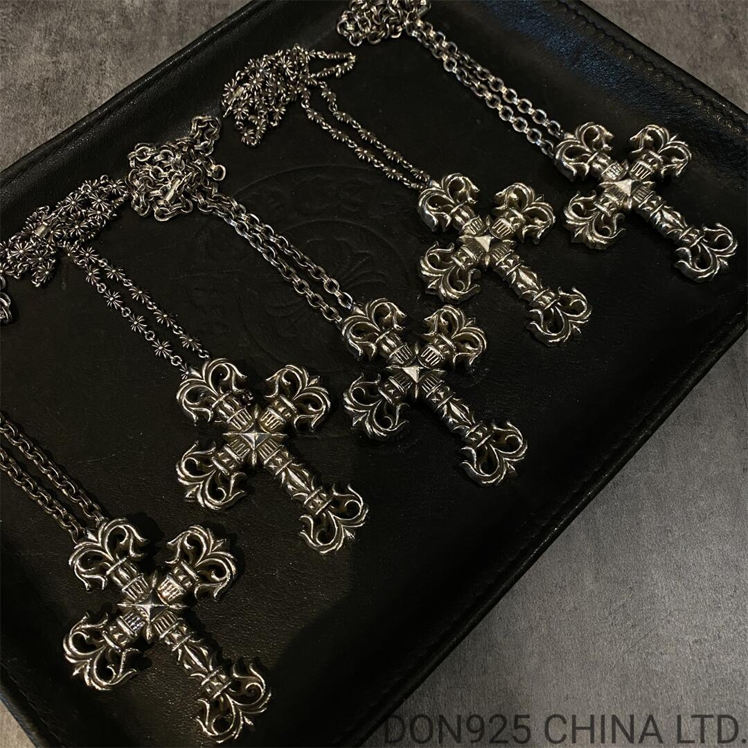 CHROME HEARTS Filigree Cross Necklace (Large Size with Paper Chain)