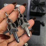 Chrome Hearts Double Dagger Necklace in 925s Silver (Medium Size)