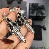 Chrome Hearts Double Dagger Necklace in 925s Silver (Medium Size)