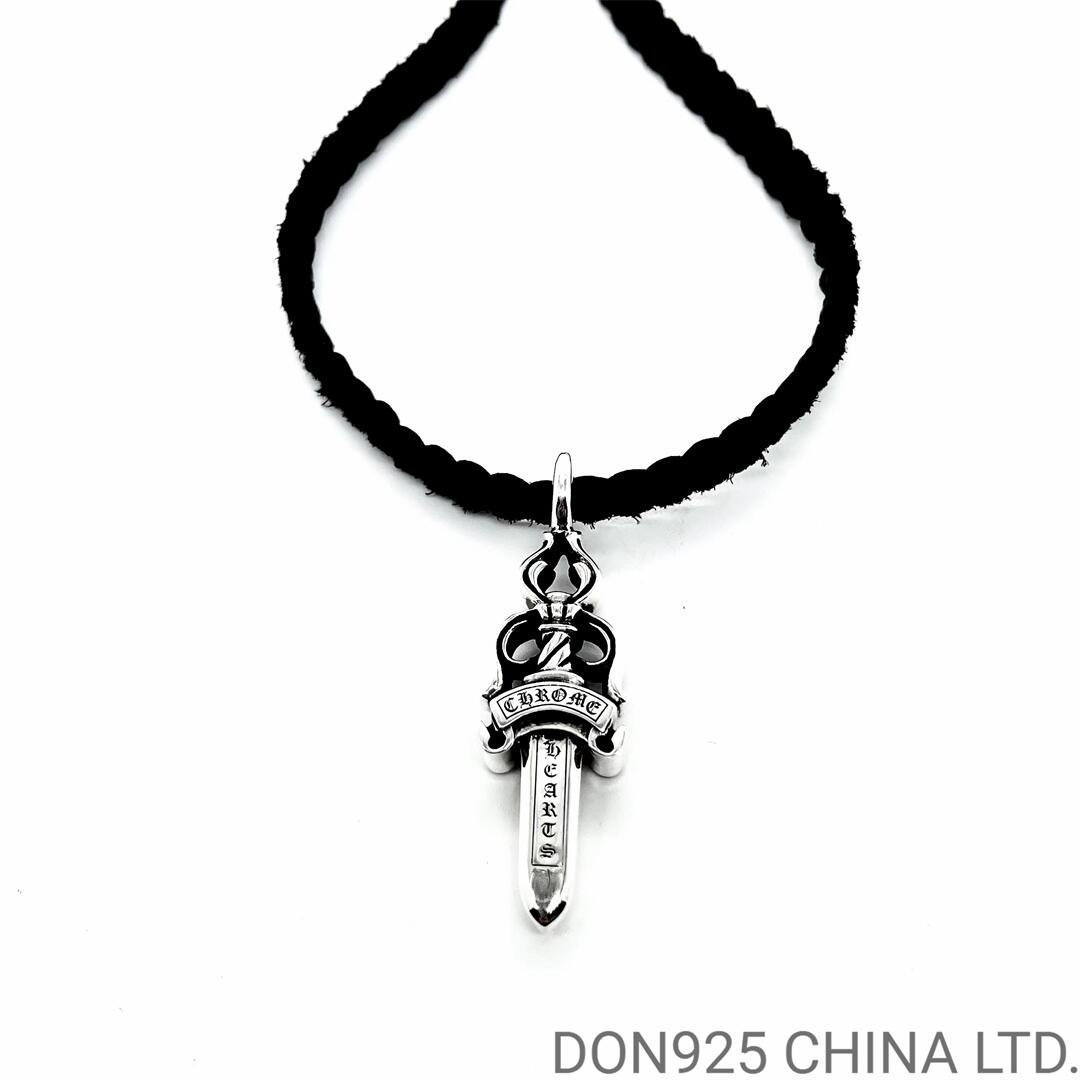 CHROME HEARTS Dagger Necklace (Large Size with Leather Rope)