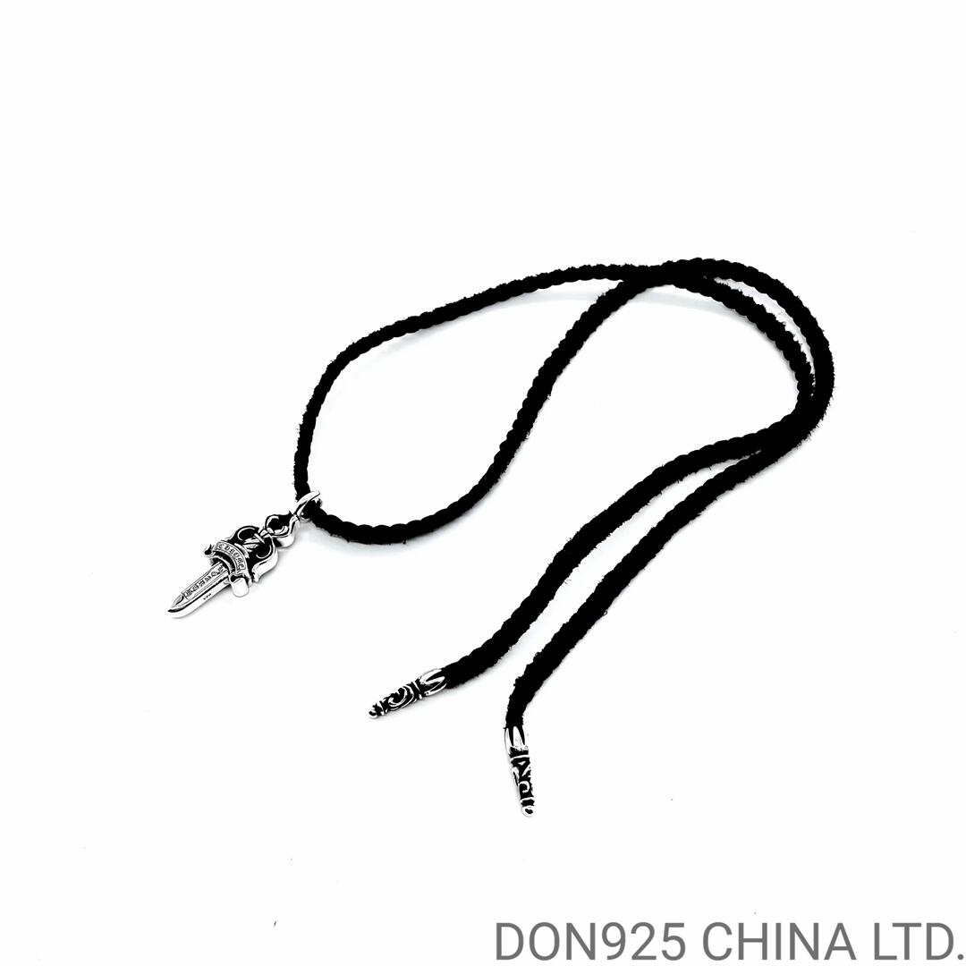 CHROME HEARTS Dagger Necklace (Large Size with Leather Rope)