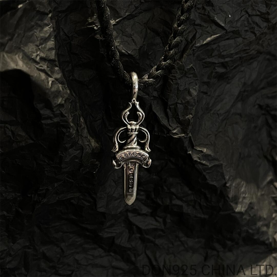 CHROME HEARTS Dagger Necklace (Large Size with Leather Rope)