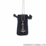 CHROME HEARTS BS Fleur Necklace (Small Size with Ball Chain)