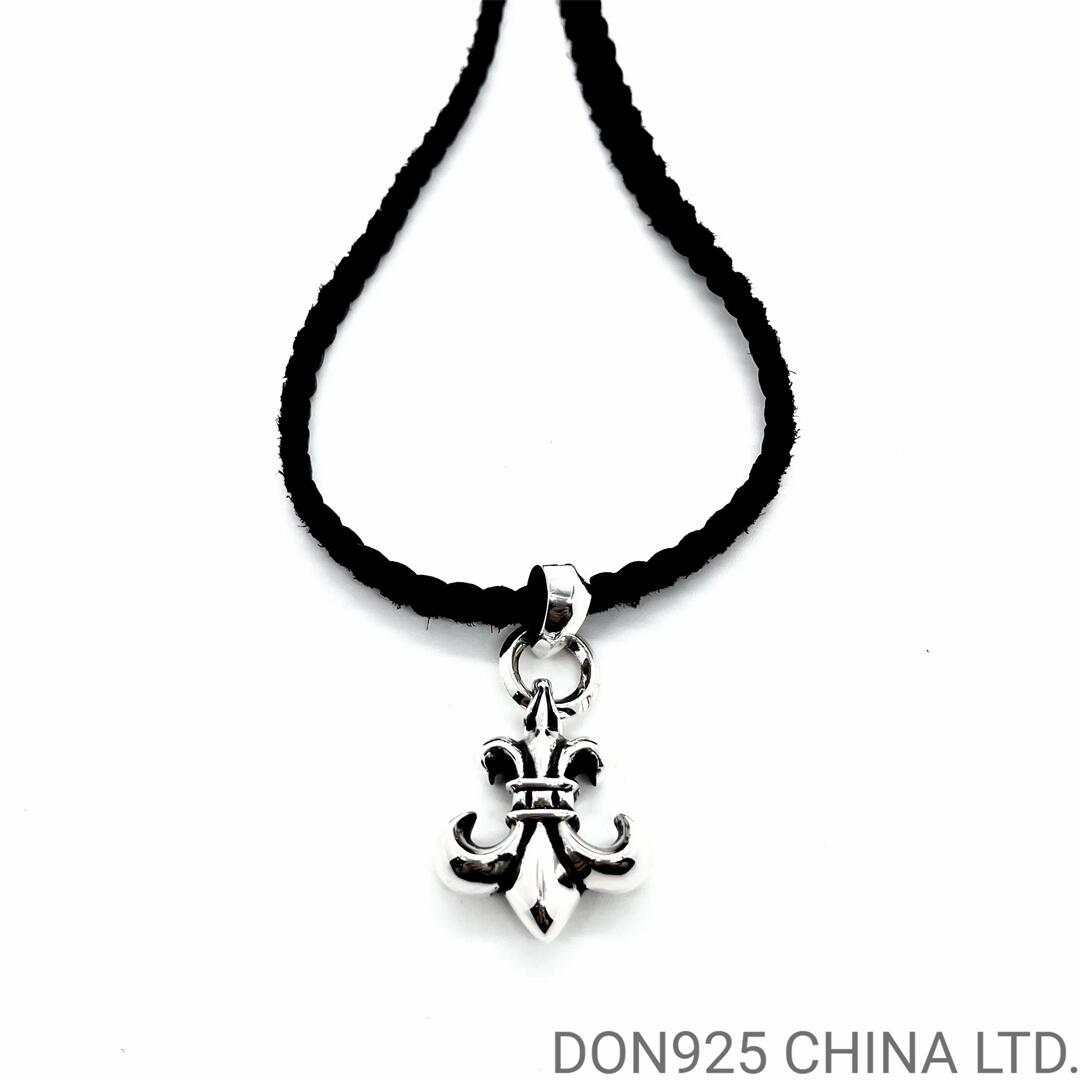 CHROME HEARTS BS Fleur Necklace (Medium Size with Leather Rope)