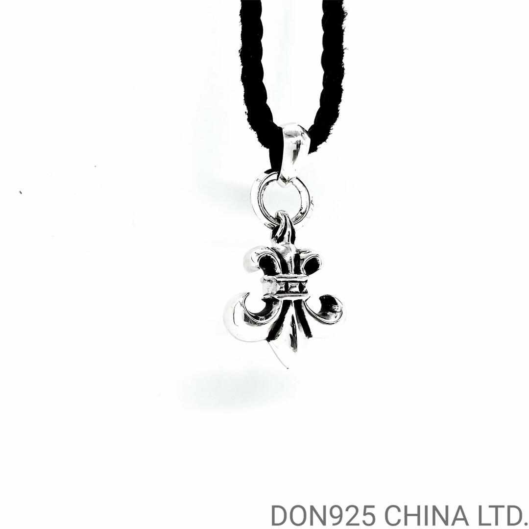 CHROME HEARTS BS Fleur Necklace (Medium Size with Leather Rope)