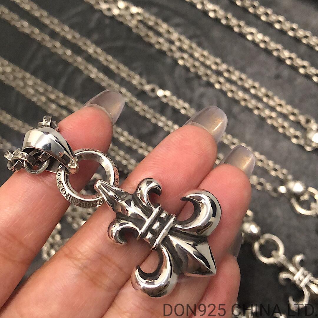 CHROME HEARTS BS Fleur Necklace (Medium Size with Paper Chain)