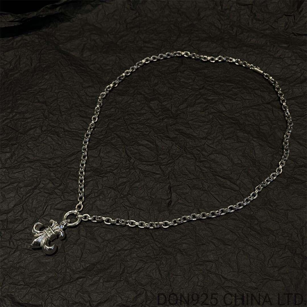 CHROME HEARTS BS Fleur Necklace (Medium Size with Paper Chain)