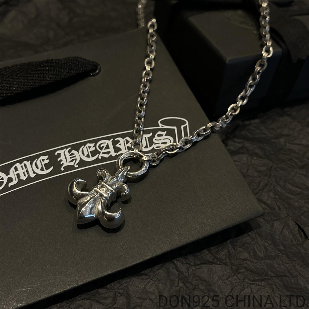 CHROME HEARTS BS Fleur Necklace (Medium Size with Paper Chain)