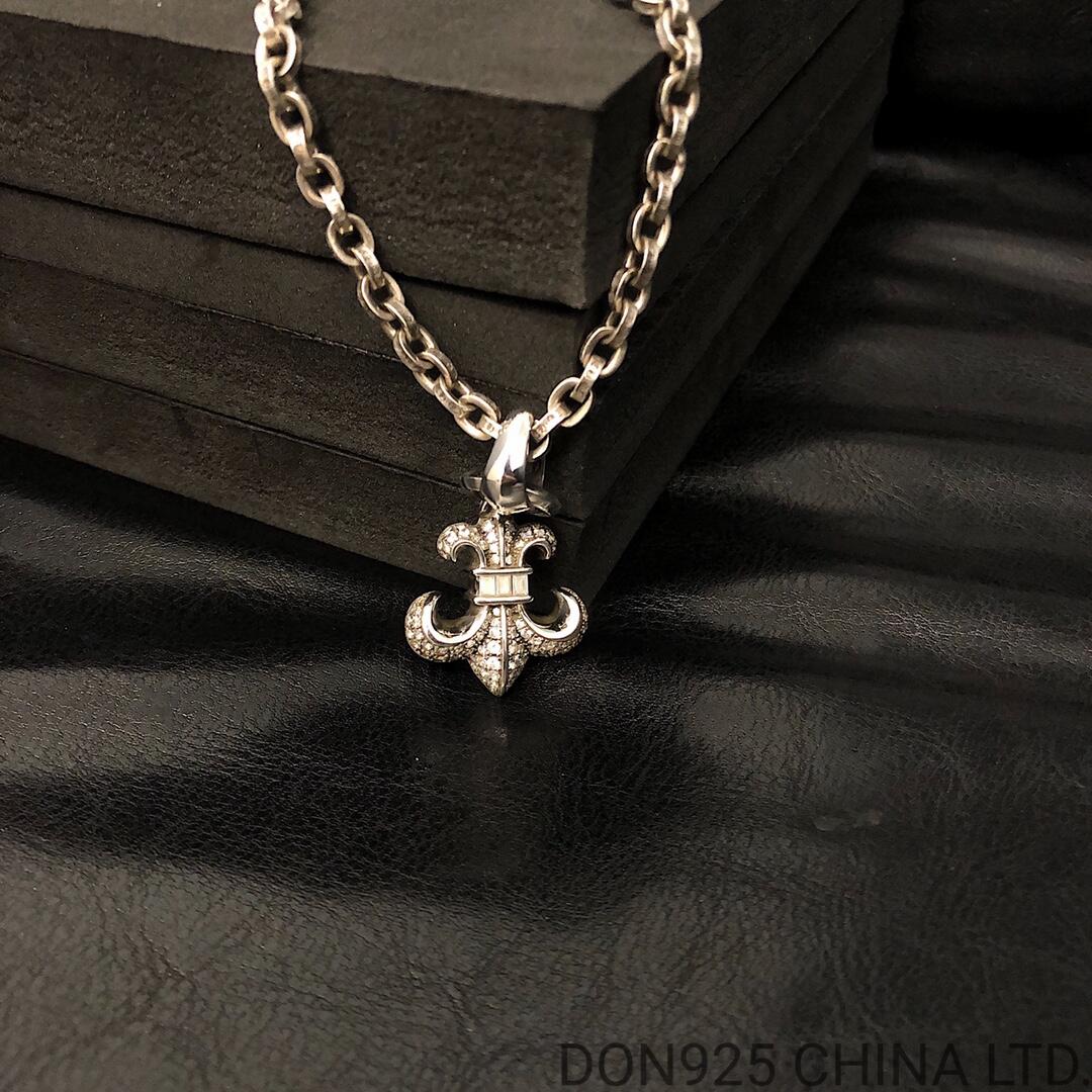 CHROME HEARTS BS Fleur Necklace (Medium Size with Paper Chain)