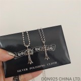 CHROME HEARTS Double Cross Necklace (Small Size)