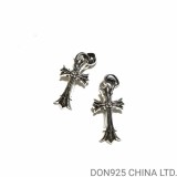 CHROME HEARTS Double Cross Necklace (Medium Size)