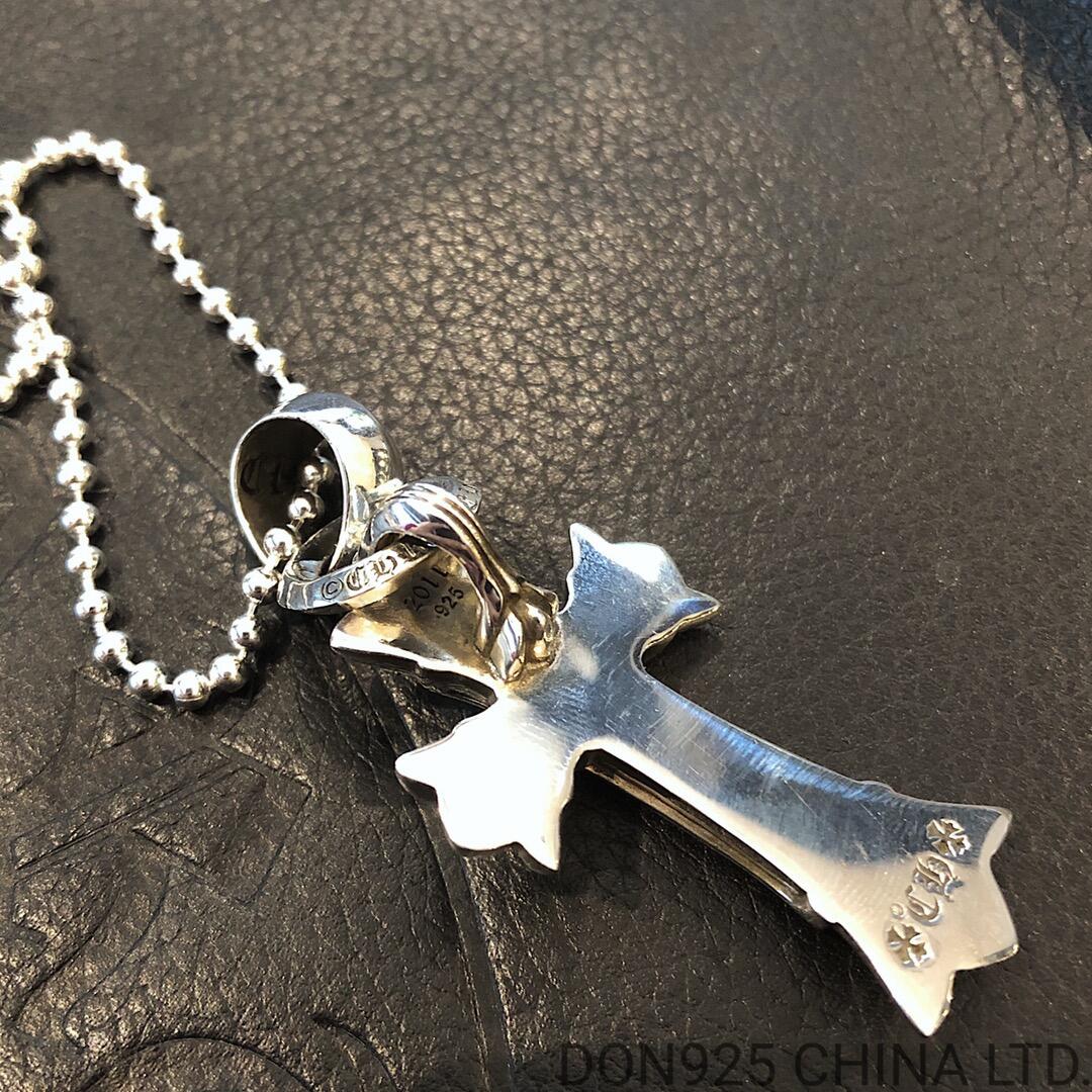 CHROME HEARTS Double Cross Necklace (Medium Size)