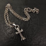 CHROME HEARTS Double Cross Necklace (Medium Size)