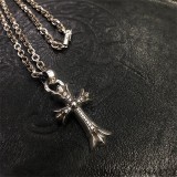 CHROME HEARTS Double Cross Necklace (Medium Size)