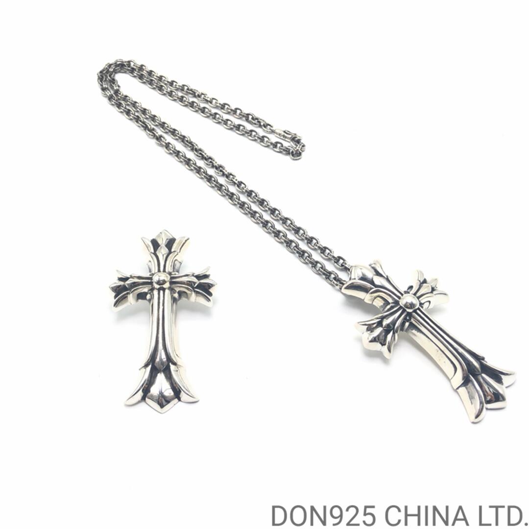 CHROME HEARTS Double Cross Necklace (Large Size with Paper Chain)