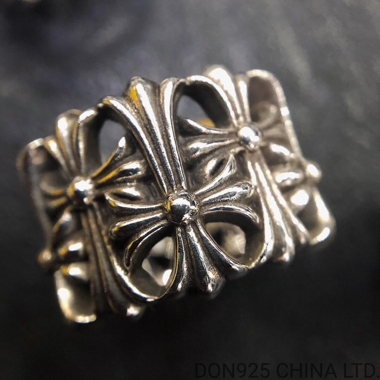 Chrome Hearts Cemetery Round Ring in 925s Silver