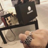 Chrome Hearts Cemetery Round Ring in 925s Silver