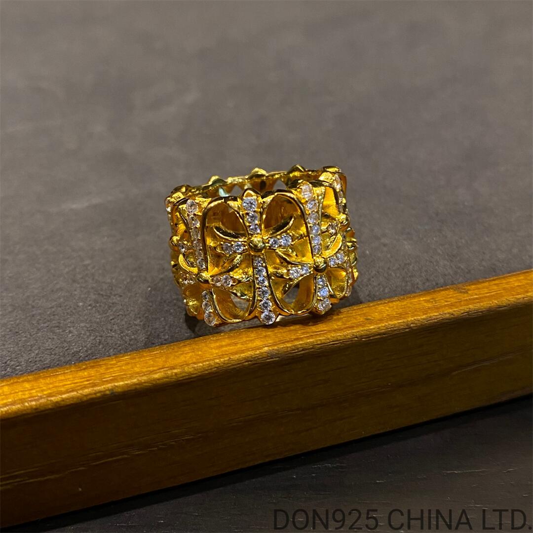 22K Gold CHROME HEARTS Cemetery Ring