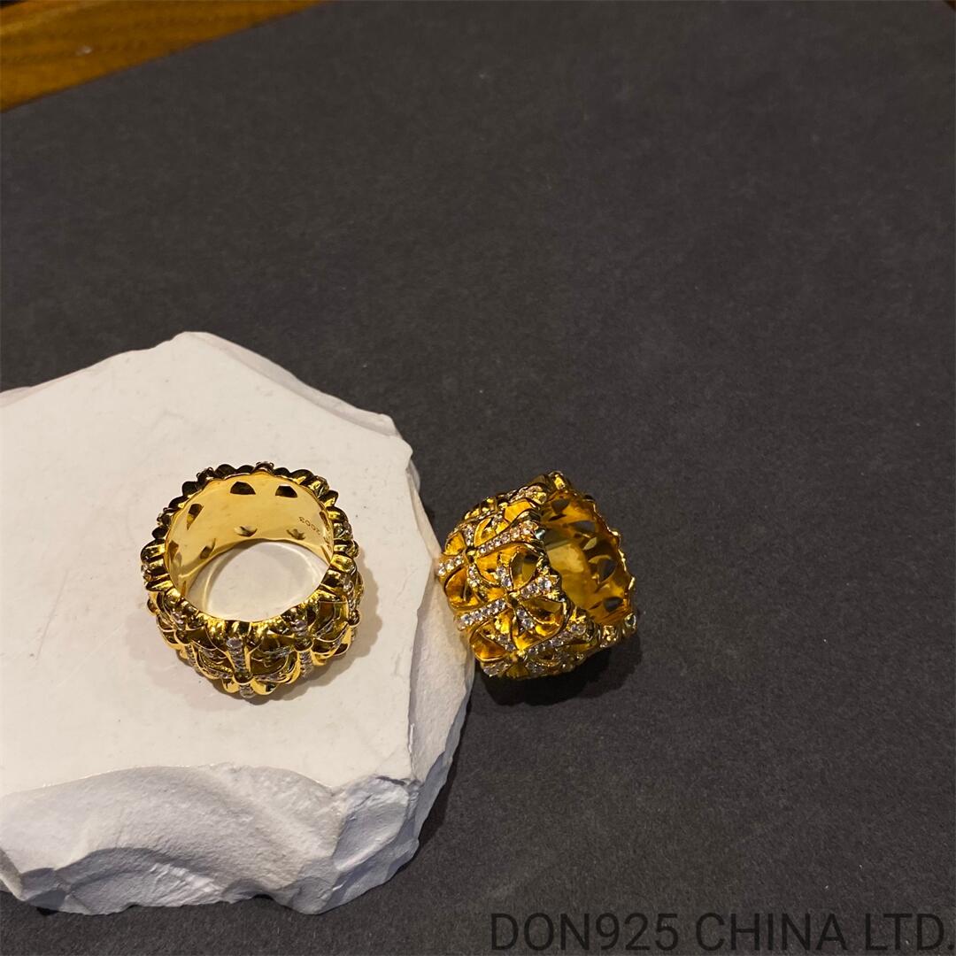 22K Gold CHROME HEARTS Cemetery Ring