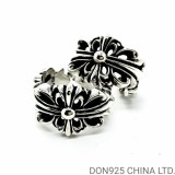 Chrome Hearts Double Floral Ring in 925s Silver