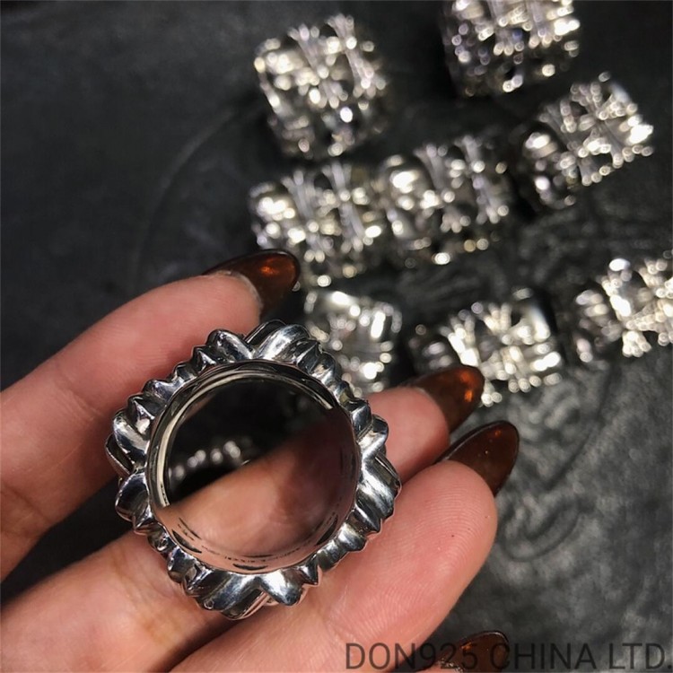 CHROME HEARTS Cemetery Square Ring