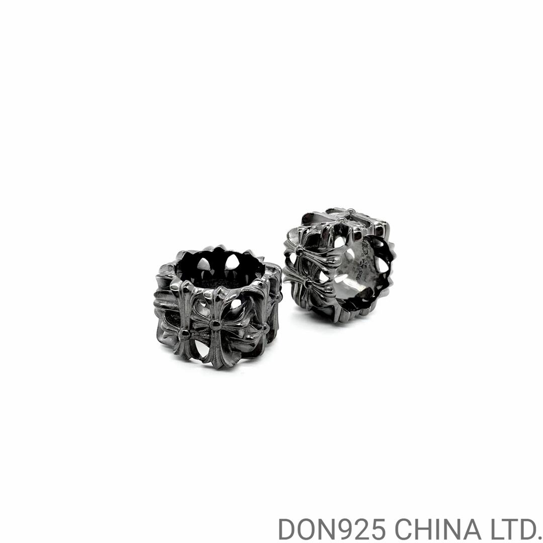 Rhodium CHROME HEARTS Cemetery Square Ring