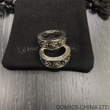 CHROME HEARTS BS Fleur V-Band Ring