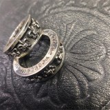 CHROME HEARTS BS Fleur V-Band Ring