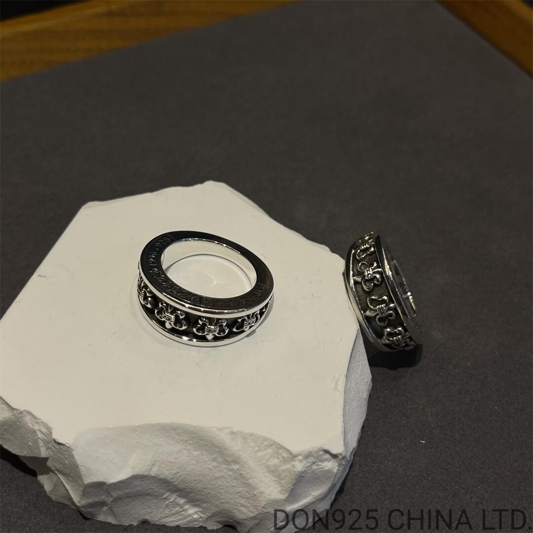 CHROME HEARTS BS Fleur V-Band Ring