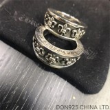 CHROME HEARTS BS Fleur V-Band Ring