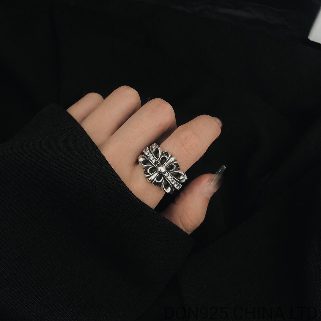 CHROME HEARTS Double Floral Ring