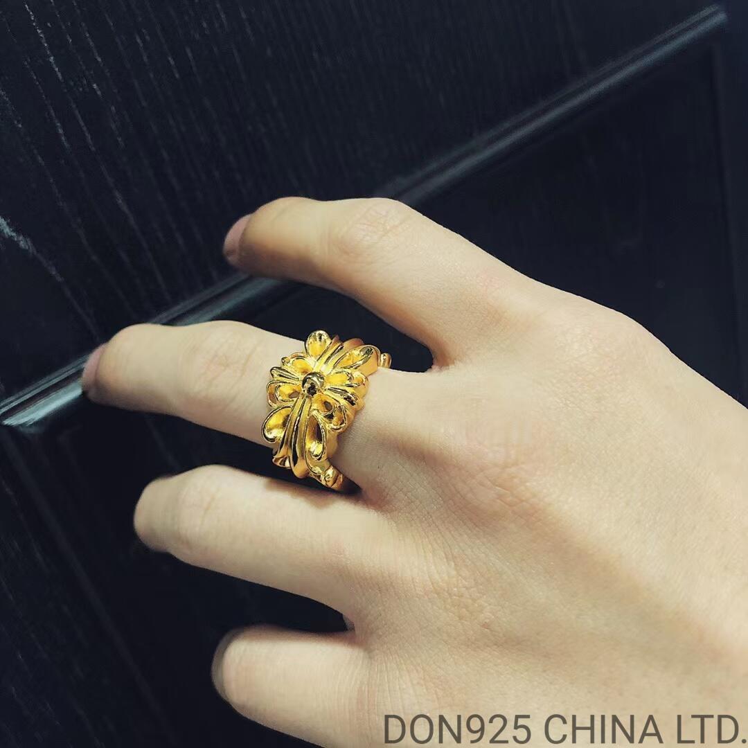 22K Gold CHROME HEARTS Double Floral Ring