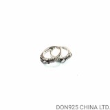 CHROME HEARTS Baby Classic Floral Cross Ring