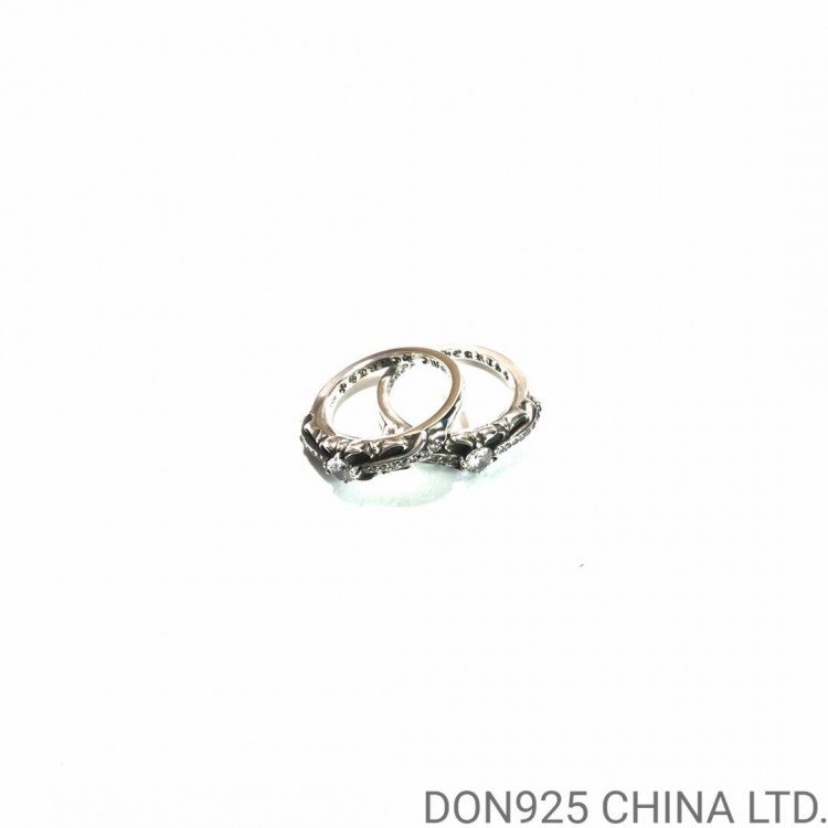 CHROME HEARTS Baby Classic Floral Cross Ring