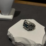 CHROME HEARTS K&T Ring with Sapphire