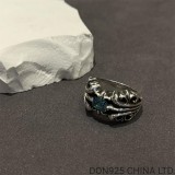 CHROME HEARTS K&T Ring with Sapphire