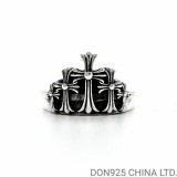 CHROME HEARTS Cross Crown Ring