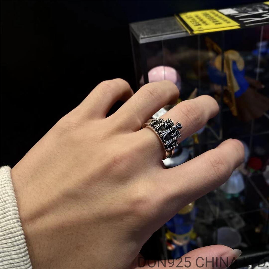 CHROME HEARTS Cross Crown Ring