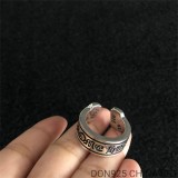 CHROME HEARTS Scroll Label Ring (Free Size)