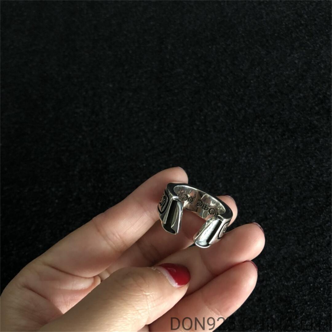 CHROME HEARTS Scroll Label Ring (Free Size)