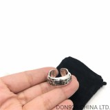 CHROME HEARTS Scroll Small Label Ring (free size adjustable)