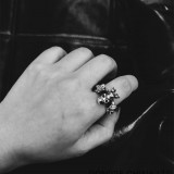 CHROME HEARTS Foti Harris Cable Ring