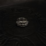 CHROME HEARTS Floral Cross Ring