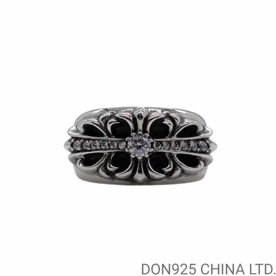 CHROME HEARTS Floral Cross Ring