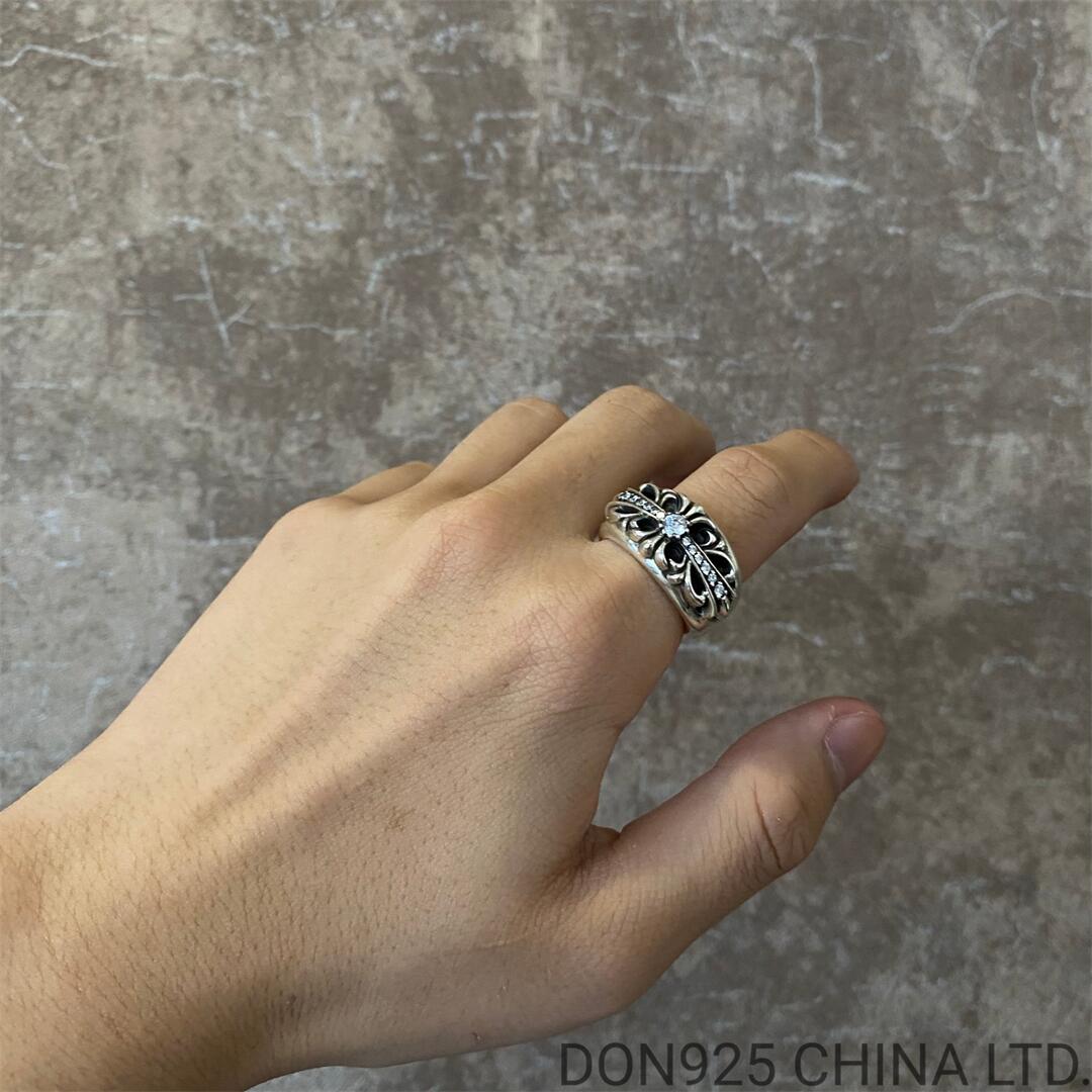 CHROME HEARTS Floral Cross Ring