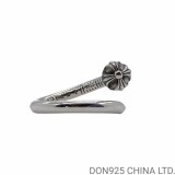 CHROME HEARTS Crossball Nail Ring (free size adjustable)