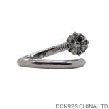 CHROME HEARTS Crossball Nail Ring (free size adjustable)