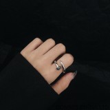 CHROME HEARTS Crossball Nail Ring (free size adjustable)