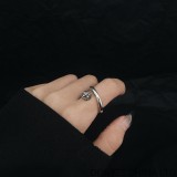 CHROME HEARTS Crossball Nail Ring (free size adjustable)