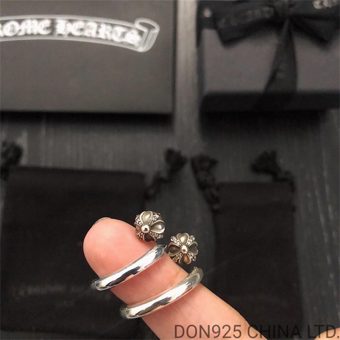 CHROME HEARTS Crossball Nail Ring (free size adjustable)